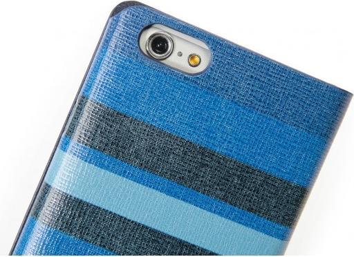 Produktbild Tucano Stripes Folio für iPhone 6/6S (4.7) Blau (Apple iPhone 6)
