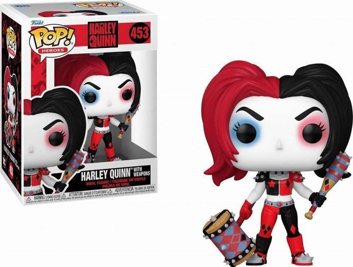 Actual product image Funko DC Comics: Harley Quinn Takeover POP! Heroes Vinyl Figure Harley with Weapons 9 cm