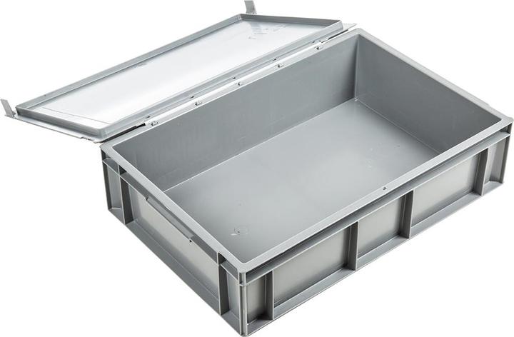 Produktbild Schoeller Allibert Mittel Aufbewahrungsbox, Kunststoff Grau, 161mm x 400mm x 600mm, 28L, Deckeltyp S