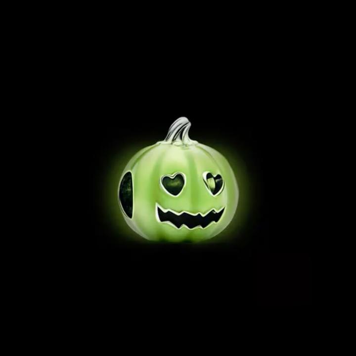 Immagine prodotto Pandora Ciondolo a forma di zucca spettrale fosforescente (Argento 925, Smalto)