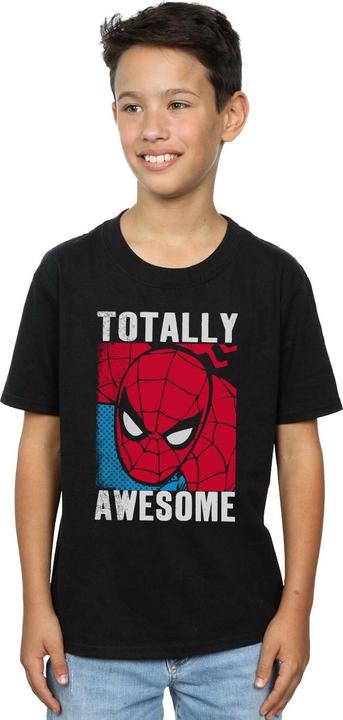 Immagine prodotto Spiderman Maglietta in cotone da ragazzo Totally Awesome (140, 146)