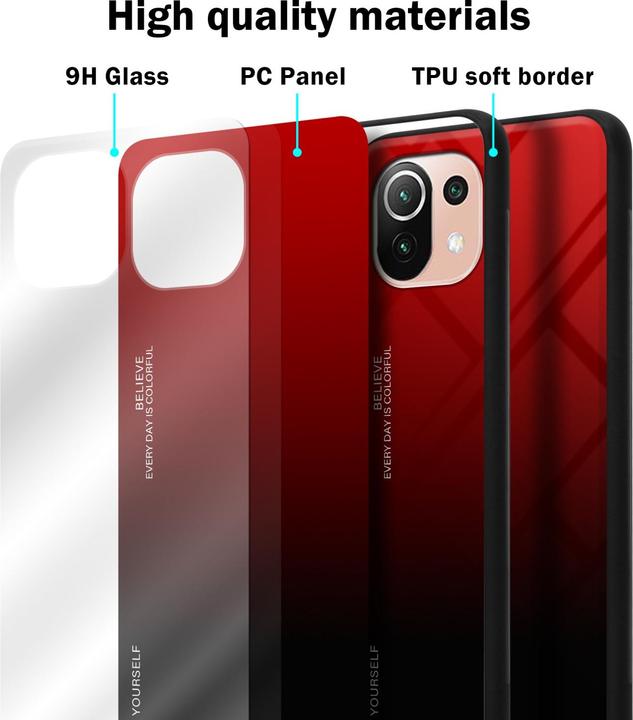 Immagine prodotto Cadorabo Manicotto per vetro in TPU a 2 colori (Xiaomi Mi 11 Lite, Xiaomi Mi 11 Lite 5G)
