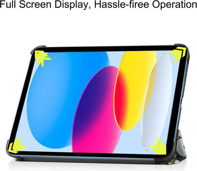 Produktbild MU Style Dreifach faltbare Hülle mit Muster (iPad 2025 (11. Gen), iPad 2022 (10. Gen))