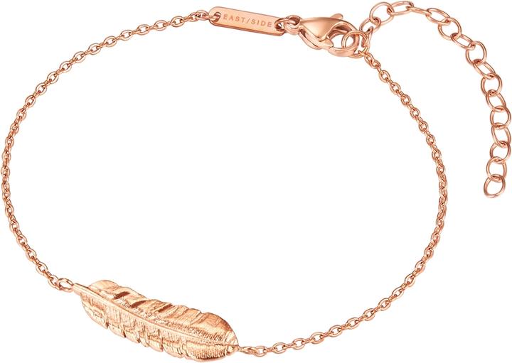 Eastside Armband Feder Edelstahl 17,0 cm Basislänge + 4,0 cm Verlängerung - 31928 (17 cm, Edelstahl)