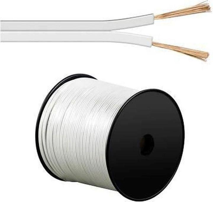 Produktbild HDgear Lautsprecherkabel 2,50mm² Weiss OFC (100 m, 2.50 mm²)