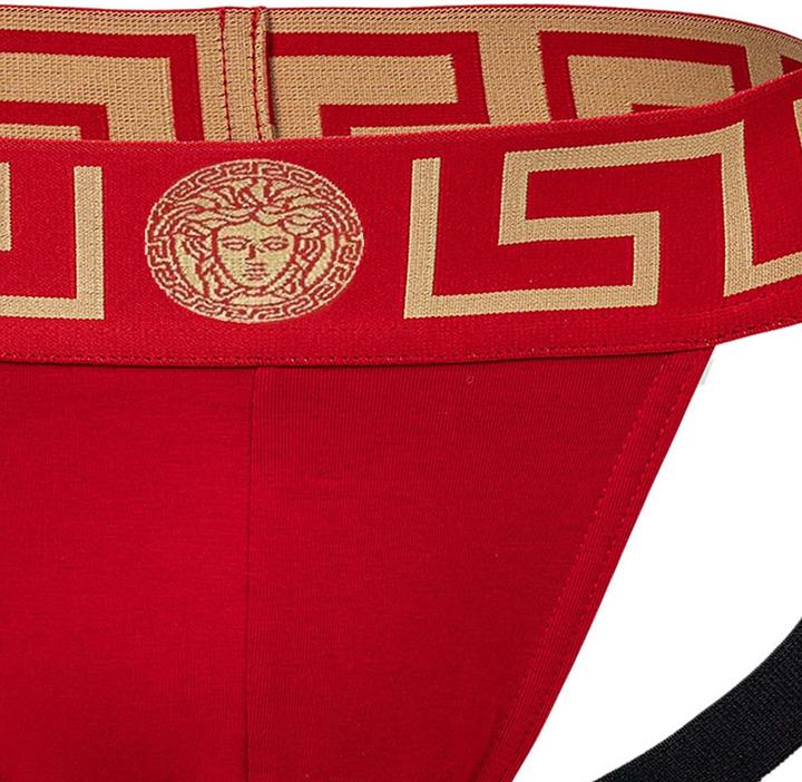 Immagine prodotto Versace Underpants Jock Strap Jersey Topeka Bi-Stretch Cotton Organic New Logo (M, Confezione singola)