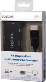 Actual product image LogiLink 4K DisplayPort Adapter (DVI, HDMI, VGA, 15 cm)