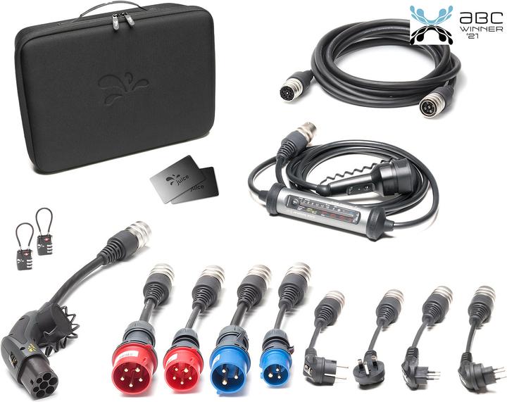 Juice Technology Juice Booster 3 air Master Traveller Set (Typ 2, 11 kW, 16 A, CEE 7/7, CEE 16, CEE 32, Typ 13)