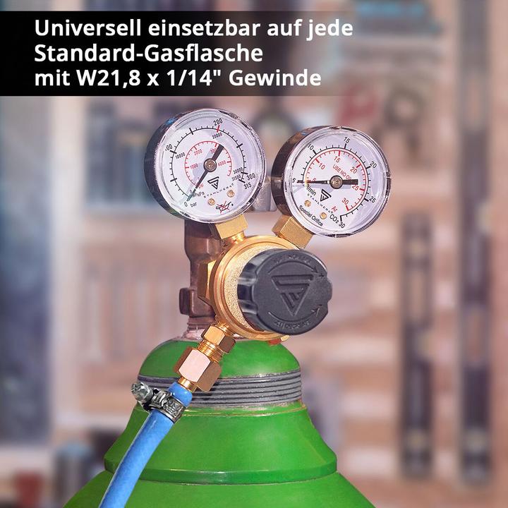 Produktbild Stahlwerk Mini Druckminderer Druckregler 200 Bar für Argon CO2 Mix
