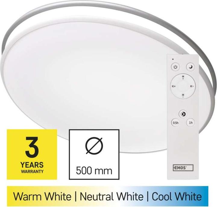 Immagine prodotto Emos ZM5166 illuminazione da soffitto Bianco Lampadina/e non intercambiabile/i (2880 lm)