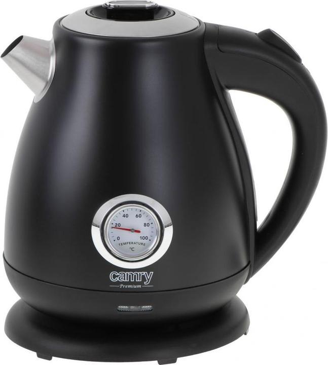 Camry CR 1344 Elektrische waterkoker met thermometer 1,7L, zwart (1.70 l, EU-stekker)