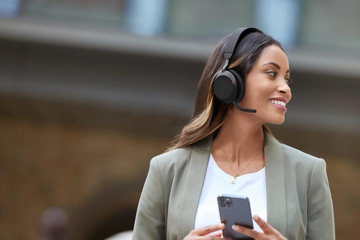 Produktbild Jabra Evolve2 75 Duo MS (Kabellos, Kabelgebunden, USB-C)