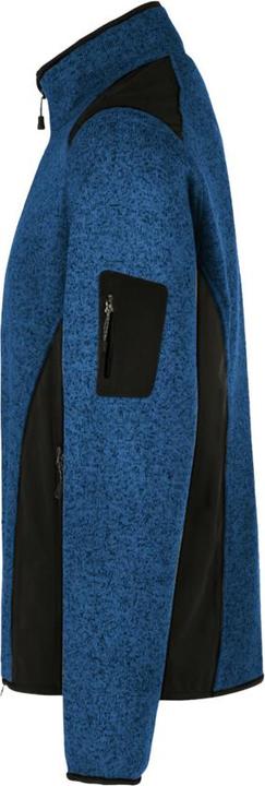 Actual product image Hakro Knitted fleece jacket Dawson royal blue mottled, L (L)