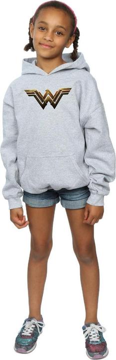 Actual product image Girls Justice League Movie Wonder Woman Emblem Hoodie (116)