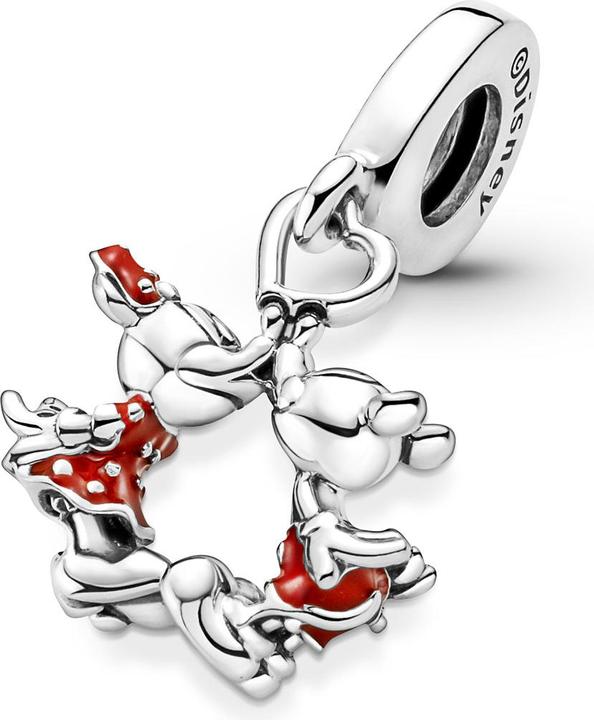Image du produit Pandora Charm Disney Mickey Mouse & Minnie Mouse Embrasser (Argent sterling 925)