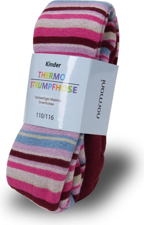 Actual product image Normani Children's striped thermal tights (122/128)