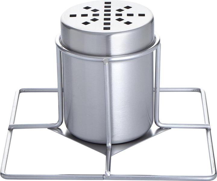Actual product image All'Grill 4-piece stainless steel chicken holder