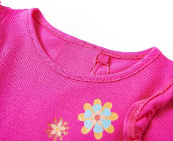 Immagine prodotto VidaXL Camicia da bambino a maniche lunghe rosa scuro 128,Materiale: 95% cotone (128)
