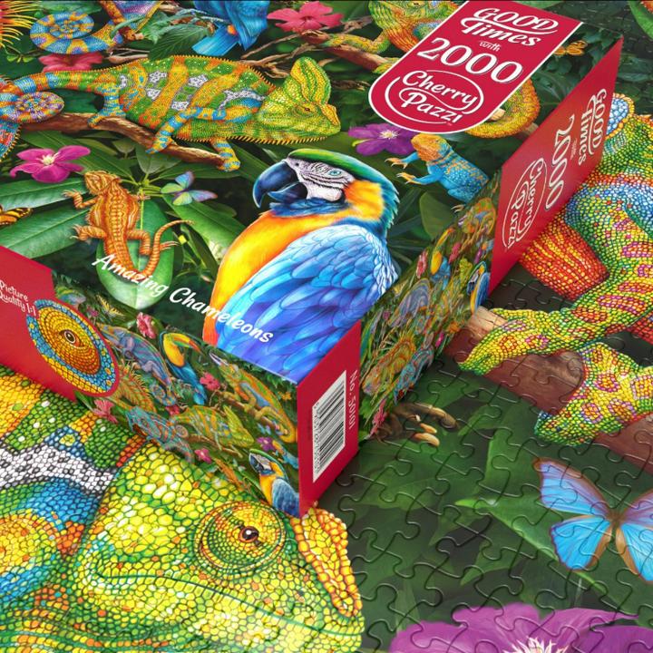 Actual product image Cherry Pazzi Puzzle Amazing chameleons 2000 pieces (2000 pieces)