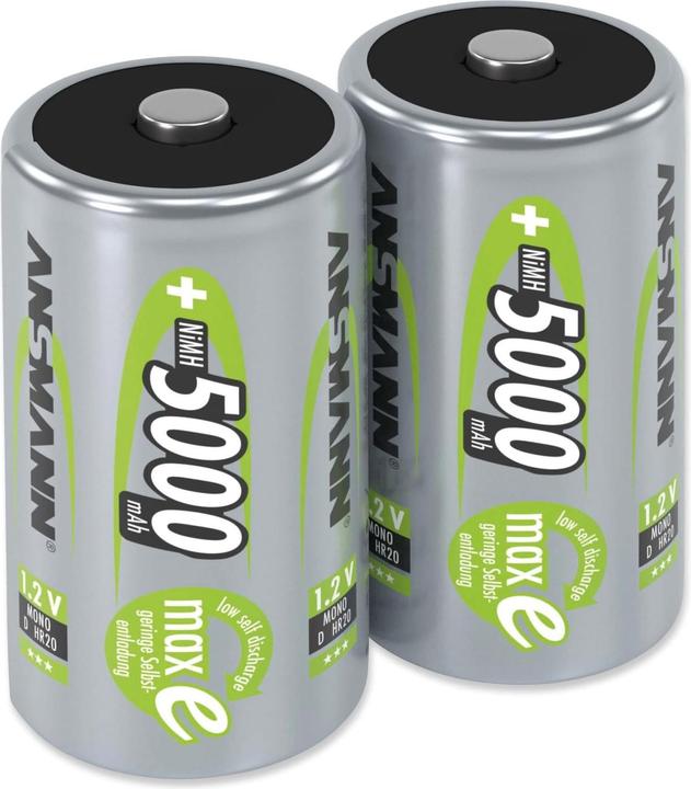 Image du produit Ansmann Mono D (2 pcs, D, 5000 mAh)