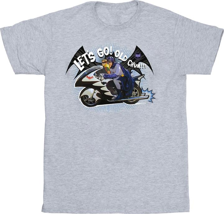 Actual product image Boys Batman TV Series Bat Bike T-Shirt (140, 146)