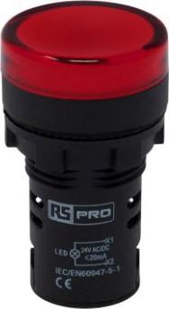 Rs Pro Voyant lumineux LED Rouge 24V c.a. / V c.c.