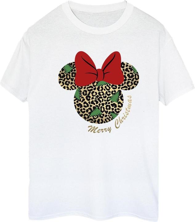Immagine prodotto Disney Minnie Mouse Leopard Christmas Maglietta Ampia Donna (M)