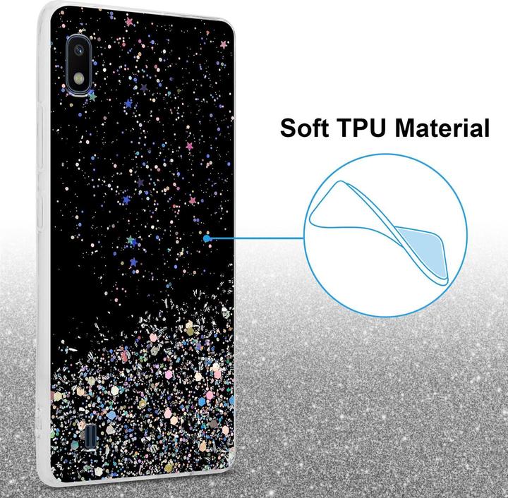 Immagine prodotto Cadorabo Copertura in TPU scintillante (HTC One M10, Samsung Galaxy A10)