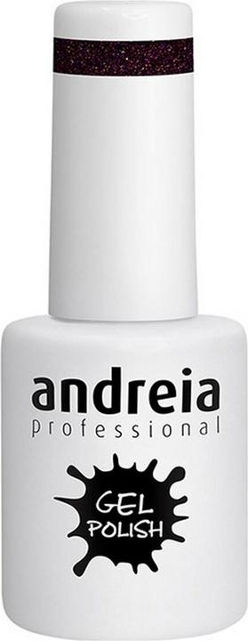 Andreia Semi-Permanenter Nagellack Gel Polish Color 242 Purple Glitter - Shades of Metallic Gray 10. (242, Gel-Effekt Nagellack)