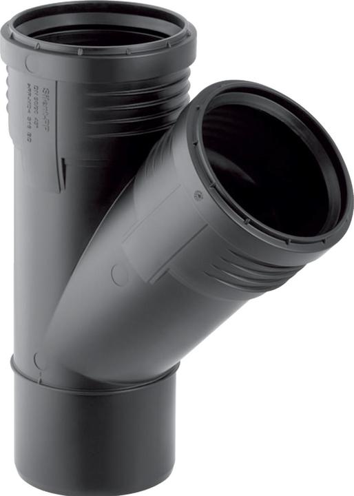 Actual product image Geberit Vertriebs GmbH Silent-PP Abzweig 45Grad, mit Muffen DN100/100