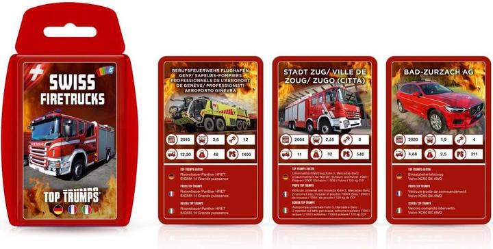 Image du produit Unique Top Trumps Pompiers suisses (Allemand, Français, Italien)