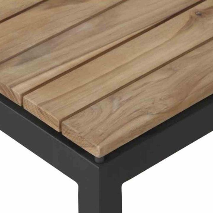 Actual product image Siena Garden Lounge Table Alvida Teak 74x74x30 cm anthracite (73.50 cm)