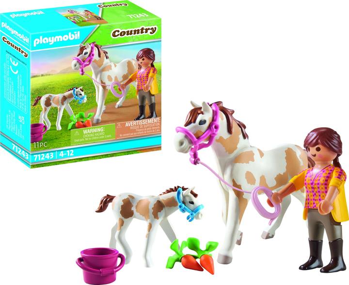 Produktbild Playmobil Pferd mit Fohlen (71243, Playmobil Country)