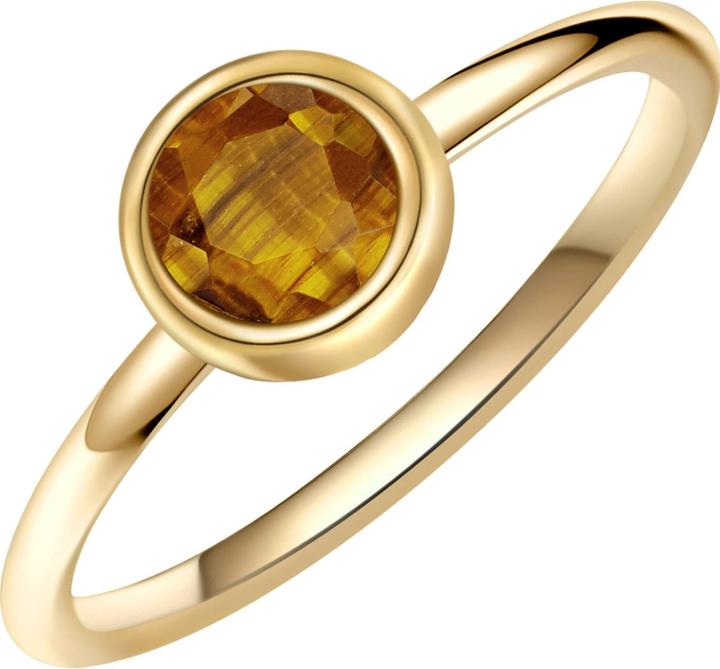 Produktbild Glanzstücke München Damen Sterling Silber Tigerauge gelbgold - 28691 (48, 925 Silber)