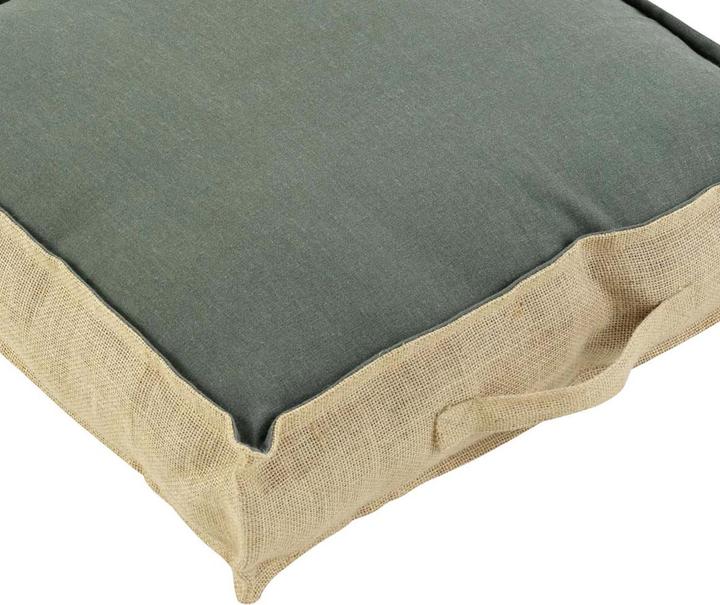 Image du produit Natura Punto Coussin de sol en coton et jute (45 x 45 x 10 cm)