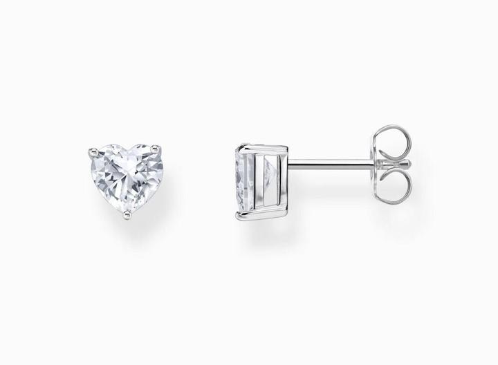 Image du produit Thomas Sabo Boucles d'oreilles avec pierre blanche en forme de coeur (Argent 925)