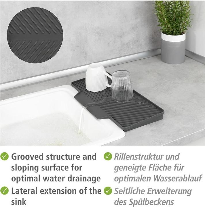 Actual product image Wenko Drainer mat Neli grey