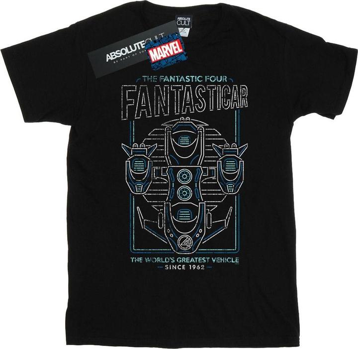 Fantastic Four Fantasticar Neon TShirt (5XL)