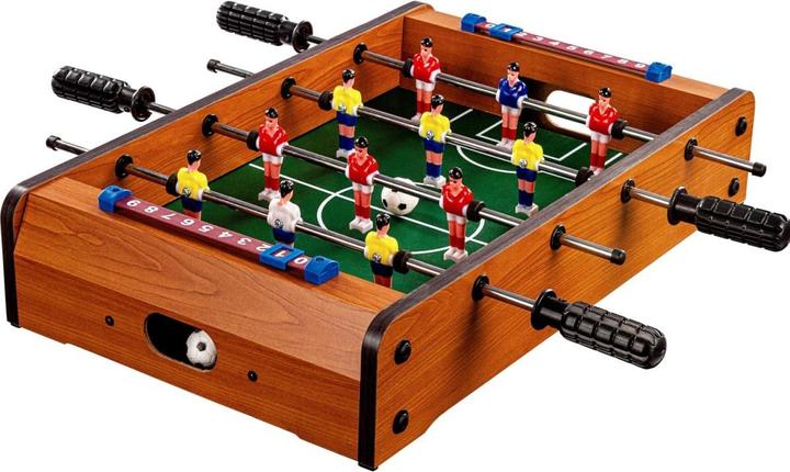 Actual product image Games Planet Mini foosball table DUNDEE 51x31x8cm, light wood decor