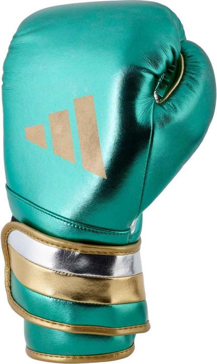 Actual product image adidas Boxing gloves Speed 500 green/gold Microfibre, ADISBG501 (14 OZ)
