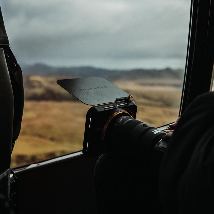 Produktbild PolarPro Recon Directors Kit VND Matte Box – McKinnon Edition (82 mm, ND- / Graufilter)