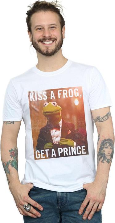 Actual product image Disney Mens The Muppets Kiss A Frog Get A Prince T-Shirt (L)