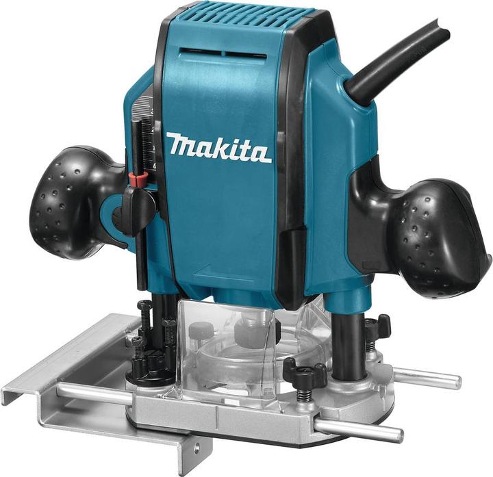 Immagine prodotto Makita RP 0900 K - Pantografo da 900 Watt 8 mm con cassetta portautensili in alluminio
