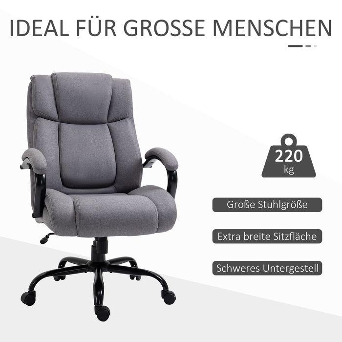 Actual product image Swisshandel24 Office chair Gaming chair Rocking function thick upholstered ergonomic Load capacity 220 kg