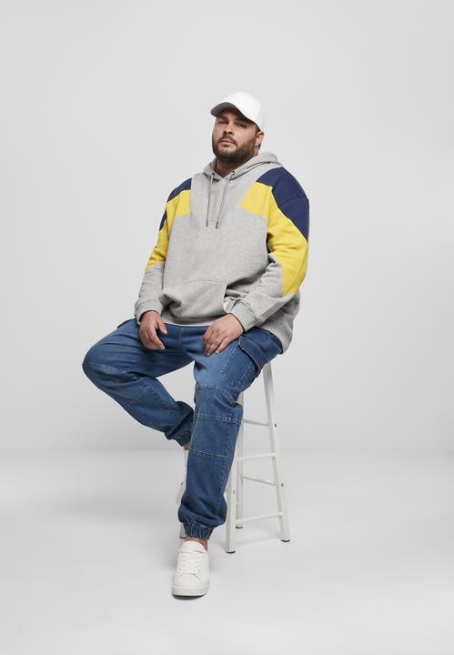Image du produit Urban Classics Oversize 3-Tone Hoody (M)