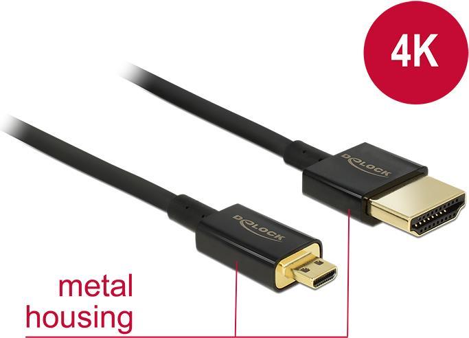 Image du produit Delock HDMI (type A) - micro HDMI (type D) (0.15 m, HDMI)