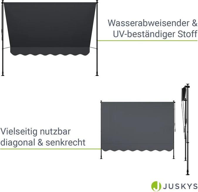 Immagine prodotto Juskys Klemmmarkise Kapstadt (2.50 m)