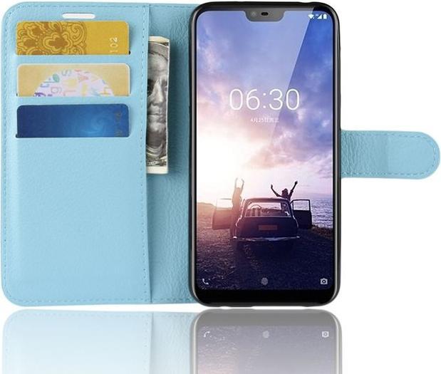 Produktbild MU Classic Litchi Leder Bookcover Series (Nokia 6.1 Plus)