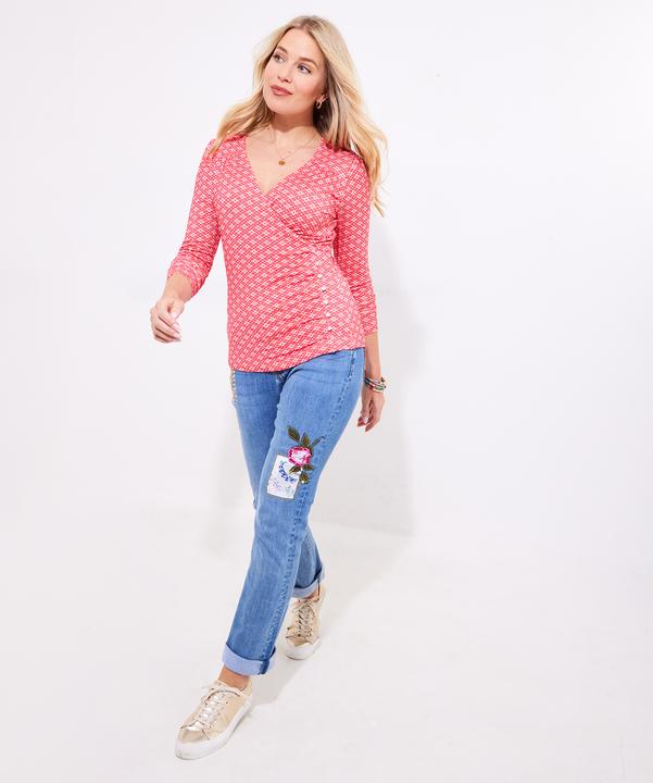 Actual product image Joe Browns Geo Print Mock Wrap Top (38)