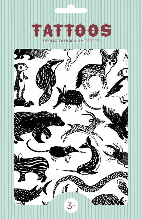 Image du produit Petit Monkey Tatouages pour enfants, Black Animals
